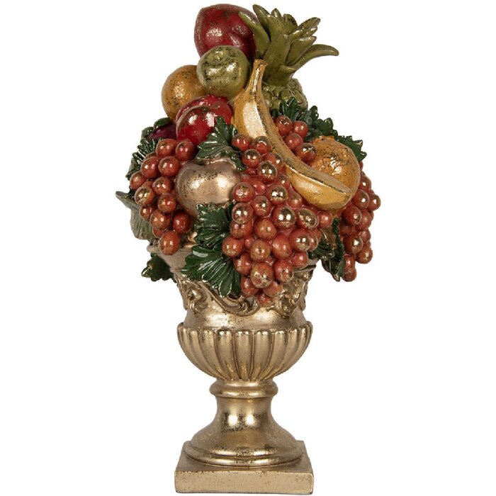 Clayre & Eef 6PR5585 Decoración Frutero 25x24x44 cm dorado