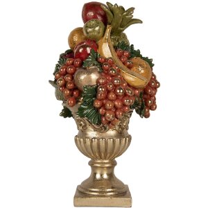 Clayre & Eef 6PR5585 Decoración Frutero 25x24x44 cm dorado