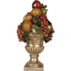 Clayre & Eef 6PR5585 Decoración Frutero 25x24x44 cm dorado
