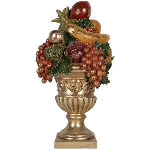 Clayre & Eef 6PR5585 Decoración Frutero 25x24x44 cm dorado