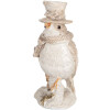 Decoración Pájaro Clayre & Eef 6PR5925 5x3x8 cm Beige y Blanco