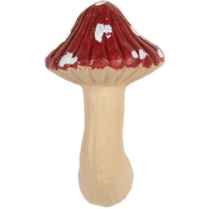 Pomo de puerta Clayre & Eef 66263 3x4x6 cm Rojo-Beige