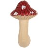 Pomo de puerta Clayre & Eef 66263 3x4x6 cm Rojo-Beige