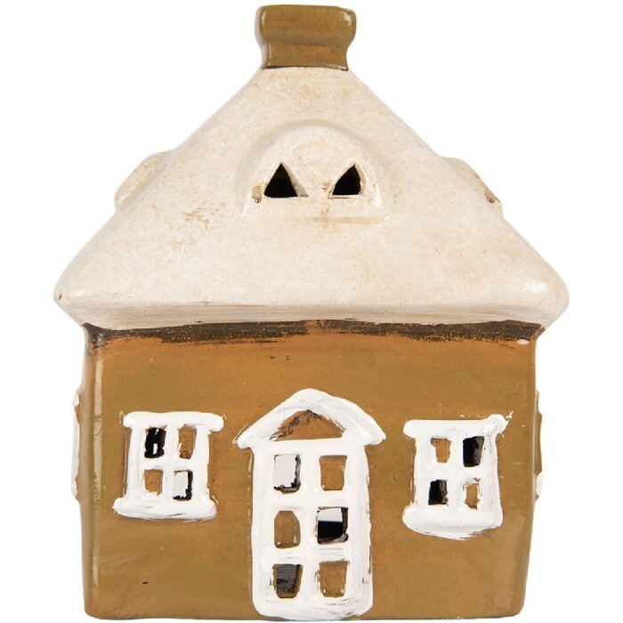 Decoración Casa Clayre & Eef 6CE2184 12x9x14 cm Marrón-Beige