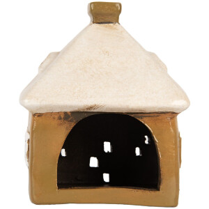 Decoración Casa Clayre & Eef 6CE2184 12x9x14 cm Marrón-Beige