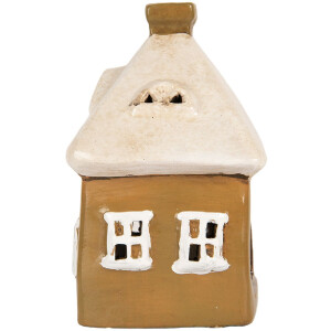 Decoración Casa Clayre & Eef 6CE2184 12x9x14 cm Marrón-Beige