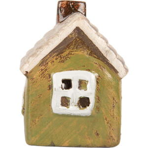 Clayre & Eef 6CE2186 Decoración Casa 8x7x10 cm Verde Beige