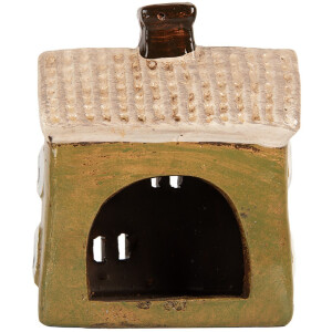 Clayre & Eef 6CE2188 Decoración Casa 11x7x13 cm Verde Beige Cerámica
