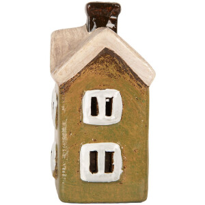 Clayre & Eef 6CE2188 Decoración Casa 11x7x13 cm Verde Beige Cerámica