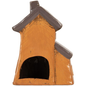 Decoración Casa Clayre & Eef 6CE2190 16x11x22 cm Gris Naranja
