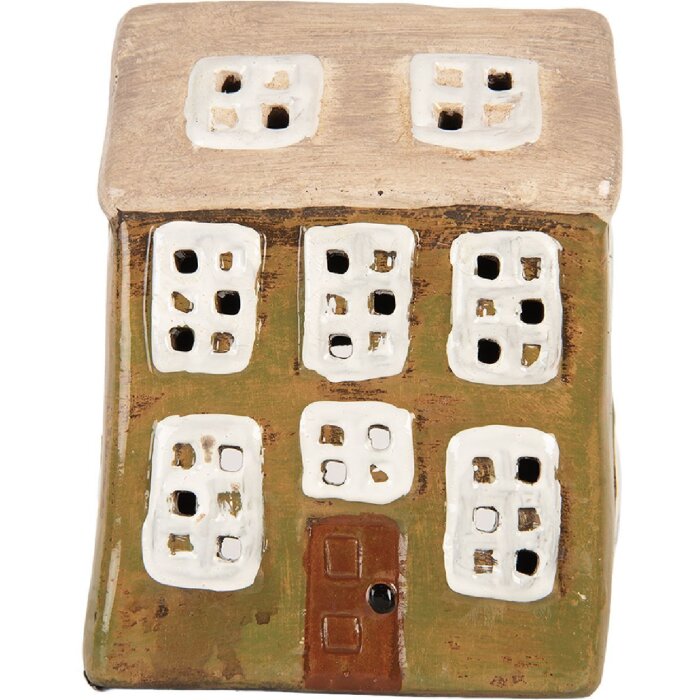 Decoración Casa Clayre & Eef 6CE2191 10x7x14 cm verde-beige
