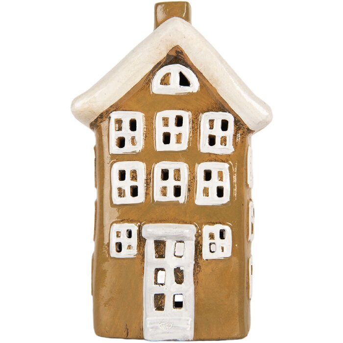 Clayre & Eef 6CE2194 Decoración Casa 12x8x19 cm Marrón-Beige