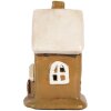 Clayre & Eef 6CE2195 Decoración Casa 10x10x16 cm Marrón-Beige