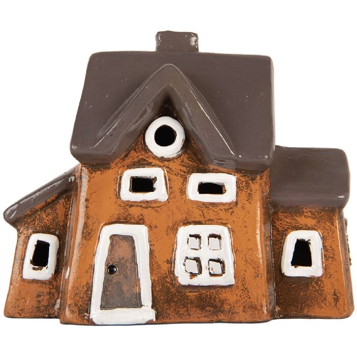 Decoración Casa Clayre & Eef 6CE2201 Naranja Gris 20x11x16 cm