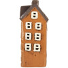 Decoración Casa Clayre & Eef 6CE2202 Naranja y Gris 12x10x23 cm