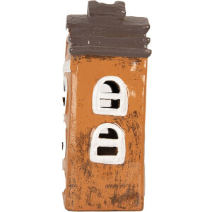 Decoración Casa Clayre & Eef 6CE2203 13x10x24 cm Gris y Naranja