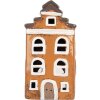 Decoración Casa Clayre & Eef 6CE2203 13x10x24 cm Gris y Naranja