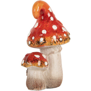 Decoración Hongos Clayre & Eef 6CE2206 8x6x12 cm
