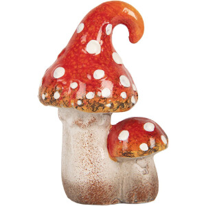 Decoración Hongos Clayre & Eef 6CE2206 8x6x12 cm