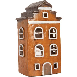 Decoración Casa Clayre & Eef 6MG0124 Naranja Gris 20x15x34 cm