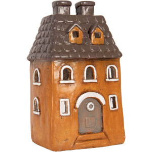 Decoración Casa Clayre & Eef 6MG0126 23x17x37 cm Naranja Gris