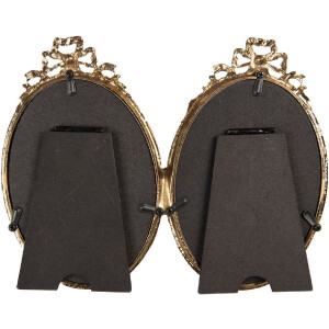 Marco de fotos Clayre & Eef 2F1290 21x2x16 cm / 9x13 cm (2) dorado