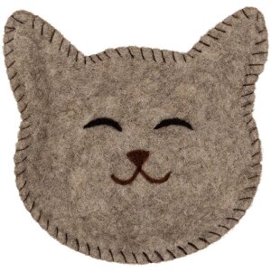 Clayre & Eef 66301 Cuenco de Fieltro Perro 15x16x4 cm