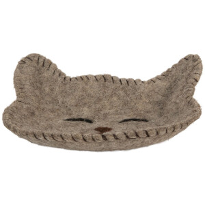 Clayre & Eef 66301 Cuenco de Fieltro Perro 15x16x4 cm
