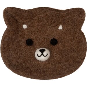 Clayre & Eef 66302 Cuenco de Fieltro Oso 15x13x3 cm...