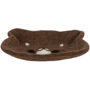 Clayre & Eef 66302 Cuenco de Fieltro Oso 15x13x3 cm...