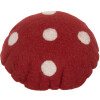 Hongo de fieltro Clayre & Eef 66303 14x14x17 cm Rojo-Marrón