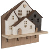 Perchero Clayre & Eef 66307 con Casitas de Fieltro 40x13x40 cm
