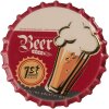 Imán Clayre & Eef 66368 Ø 7x1 cm Rojo Beige