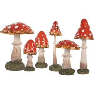 Decoración Hongo Ø 9x12 cm Clayre & Eef 6PR5743