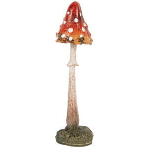 Clayre & Eef 6PR5744 Decoración Hongo 4x4x12 cm