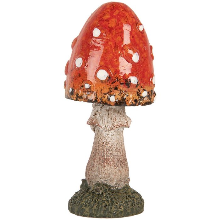 Clayre & Eef 6PR5745 Decoración Hongo Rojo-Blanco 4x8 cm