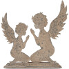 Ángel Decorativo Clayre & Eef 6Y5813 33x8x32 cm gris-beige