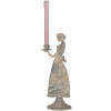 Candelabro Mujer Clayre & Eef 6Y5815 13x10x32 cm Gris Beige