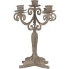Candelabro Clayre & Eef 6Y5819 21x21x26 cm Gris-Beige