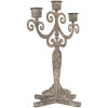 Candelabro Clayre & Eef 6Y5822 21x15x25 cm Gris Beige