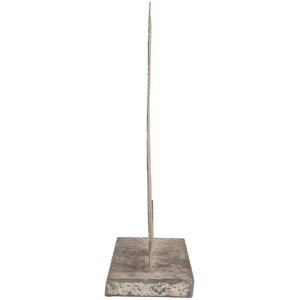 Clayre & Eef 6Y5830 Decoración Perro 16x8x19 cm Gris Beige