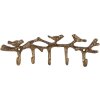 Perchero de pared Clayre & Eef 6Y5883 18x2x6 cm dorado