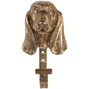 Clayre & Eef 6Y5890 Gancho de Pared 7x5x13 cm Dorado