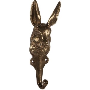 Clayre & Eef Gancho de pared 7x4x18 cm Dorado