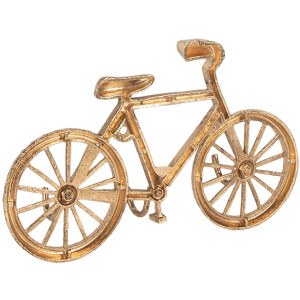 Perchero de pared Clayre & Eef 6Y5892 19x4x12 cm color dorado