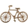 Perchero de pared Clayre & Eef 6Y5892 19x4x12 cm color dorado