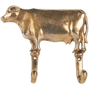Clayre & Eef 6Y5895 Gancho de Pared 17x4x15 cm dorado