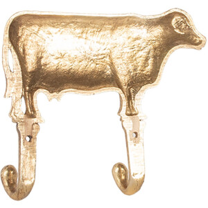 Clayre & Eef 6Y5895 Gancho de Pared 17x4x15 cm dorado