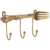 Perchero de pared Clayre & Eef 6Y5897 18x4x9 cm Dorado