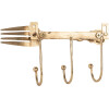Perchero de pared Clayre & Eef 6Y5897 18x4x9 cm Dorado